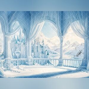 Kate Backdrop Frozen Castle 8'x6'